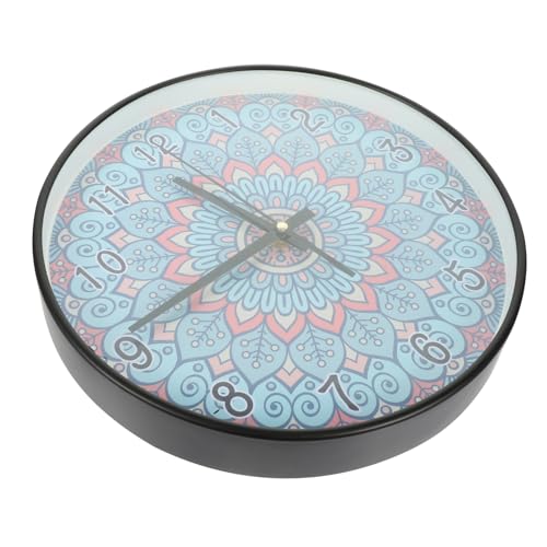 Horloge murale pour salon Cabilock Mandala bleu décoration intérieure - 2