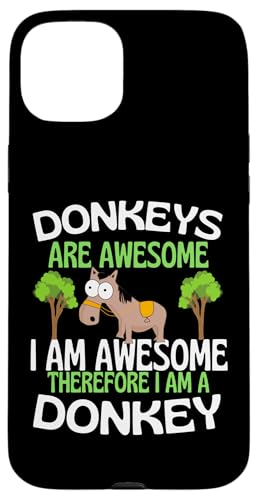 Donkeys Are Awesome �ʔ������킢���h���L�[���D�� �X�}�z�P�[�X iPhone 15 Plus �p