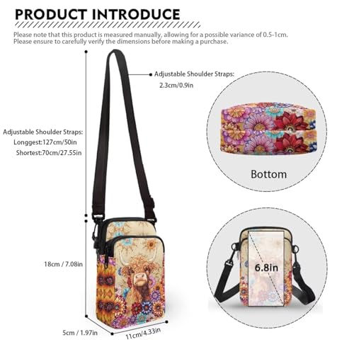 Image of Xpyiqun Small Crossbody Bag Women Phone Purses Sling Shoulder Handbag Cross Body Pouch Wallet Bags