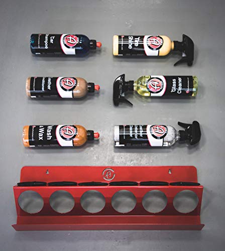 Adam's Garage Bottle Organizer - Heavy Duty, Premium Metal Construction - Wall Mountable, Displays Up To 6 Bottles (Bottle Organizer 2 Pack) #TOP5