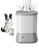 KUEIOX Electric Dog Paw Cleaner for Dogs，2 Speeds Automatic Dog Foot Paw Washer for Small Medium to Large Cat Dog Pet (Grey)