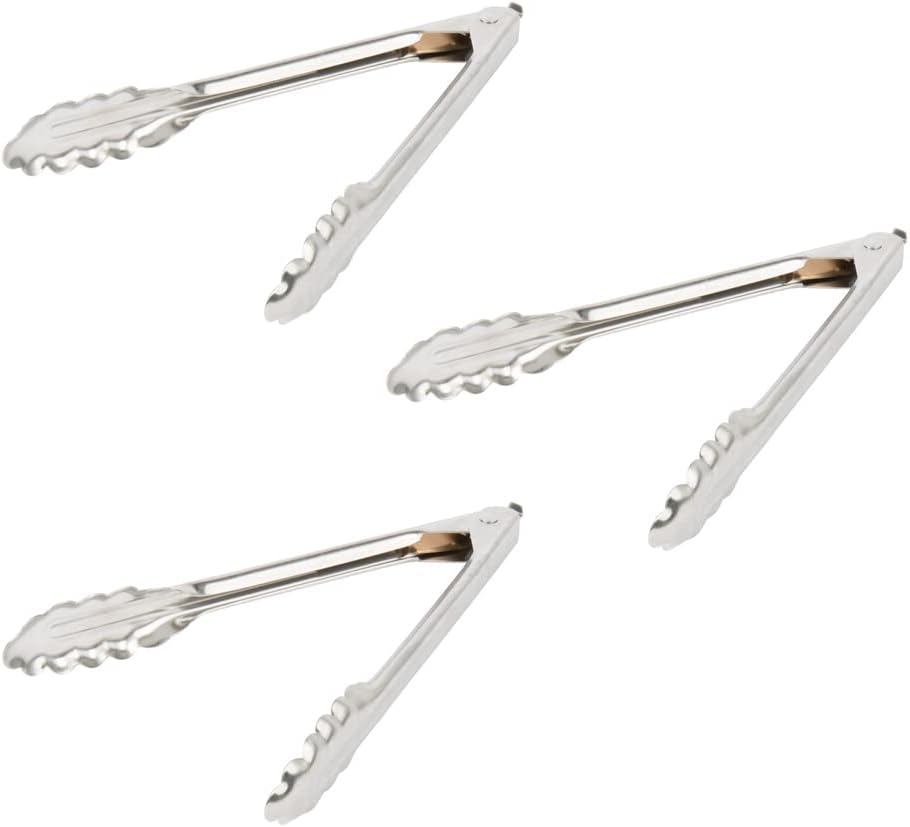9 inch (3-Pack) Premium Stainless Steel Heavy Duty Locking Tongs