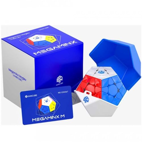 Image of GAN Megaminx V2 Magnetic Speed Cube | MagLev, 160-Point Ball-Core & Frosted Grey Finish | Omnidirectional Auto-Alignment 15 & 36 Customization Settings
