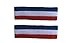 2 Pieces Blue-white-red Headband Sports Athletic Terry Cotton Cloth Sweatband