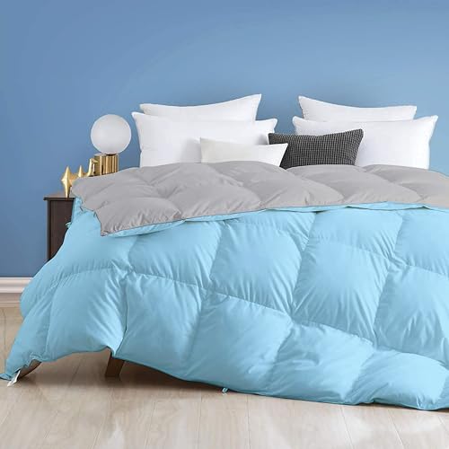 Image of Day Care - 500 GSM Hotel Quality-Down Alternative Reversible Comforter (90 inch x 100 inch Inches /228cm x 228cm) - Comforter Double Bed|Sky /Silver