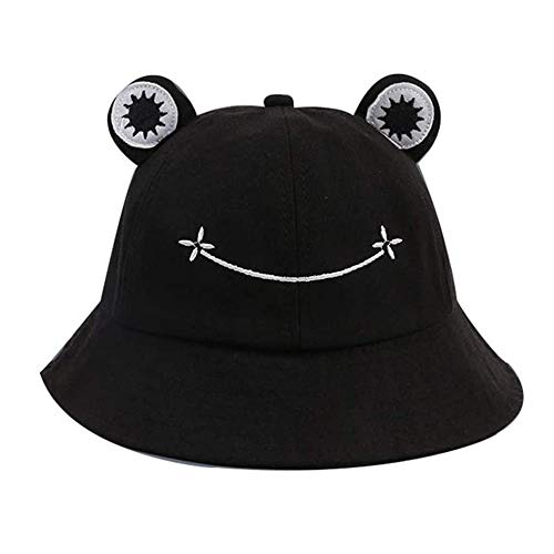 Chapeau de pêche, chapeau de soleil , enfants garçons filles adulte coton doux et polyester neutre bord rond chapeau de soleil extérieur jeu de guerre pêche randonnée camping voyage 56-58 cm noir Cover