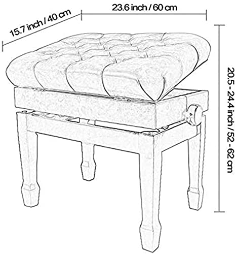 XYJHQEYJ Bancs de Piano Chaise de Coiffeuse en Cuir, Ascenseur réglable Coussin rembourré Piano Bancs de Clavier, Salon de Salon Tabouret - Les Beatles, Paul McCartney, John Lennon, RIngo Starr, George Harrison XYJHQEYJ Bancs de Piano Chaise de Coiffeuse en Cuir, Ascenseur réglable Coussin rembourré Piano Bancs de Clavier, Salon de Salon Tabouret – Image 3