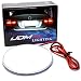iJDMTOY (1) White LED Illuminated Emblem Background Lighting Kit For BMW Front Hood or Rear Trunk 3.25-Inch 82mm Roundel Emblem