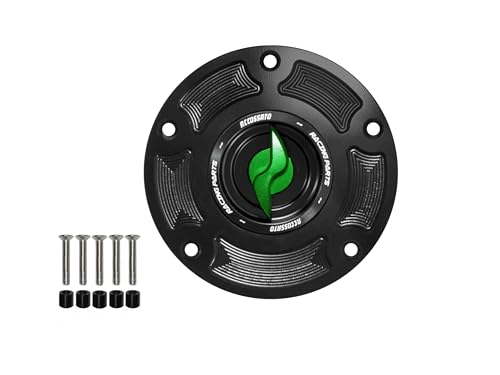 Bouchon essence avec cliquet vert en aluminium pour Ducati Monster 1100 2010