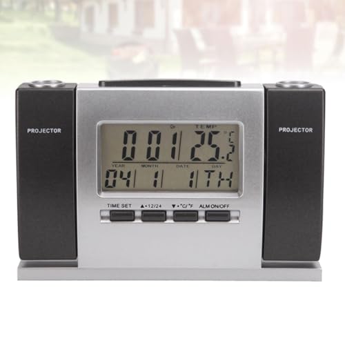 Reloj digital para ver la hora en el techo con termómetro de interior 8