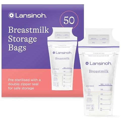 Lansinoh Breast Milk Storage Bags, 50 Pack Cover