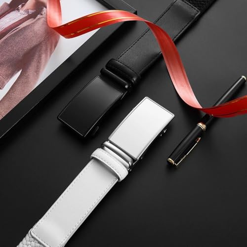 Men's Casual Woven Elastic Belt - Genuine Leather For Outdoor Sports, Climbing, Work & Jeans4