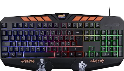 Domina el juego con este teclado Naruto. Disfruta de retroiluminación azul y atajos multimedia para jugar sin parar. Tecnología anti-ghosting y diseño épico para que tus combos sean perfectos. Calidad y estilo para el gamer profesional.