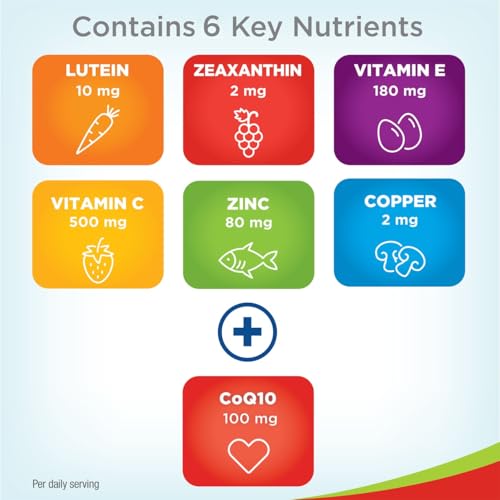 Image of PreserVision AREDS 2 Eye Vitamins Lutein Zeaxanthin Supplement 100 Softgels | AREDS 2 formula, macular support vitamins*, lutein & zeaxanthin, vitamin C, E, zinc, CoQ10, #1 eye doctor recommended brand1