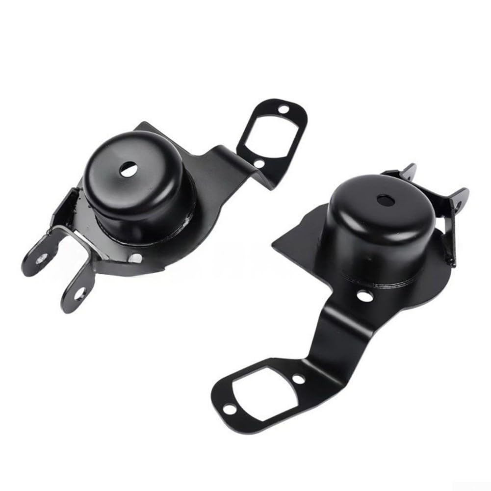 Par de soportes de muelle helicoidal delantero para Jeep Grand (1999-2004) - Metal, negro, OEM 926-078/926-079/5012445AA/5012445AB
