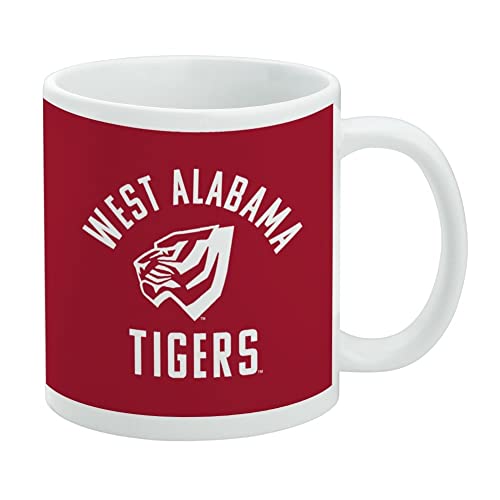 University of West Alabama Tigers Logo Ceramic Coffee Mug Gift, 11oz, White
