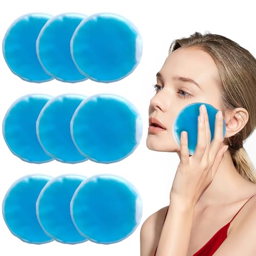 Lot de 10 packs Poche de Glace, Réutilisable de gel pour le chaud et le froid - masque pour les yeux, Poche de Gel Chaud Froid pour Soulager Douleur du Dents...