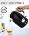 Harriet Electric Kettle, 1.8L Retro Electric Tea Kettle with Thermometer, 1500W Stainless Steel Hot Water Kettle Electric with LED Indicator, Fast Boiling, Cordless, Auto Shut-Off, Black
