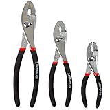 Stalwart 75-HT3004 Utility Slip Joint Plier Set with Storage Pouch, 3 Piece