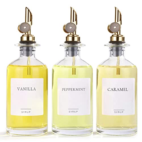 Sunal Lot De 3 Distributeurs De Sirop De Café - 500 Ml