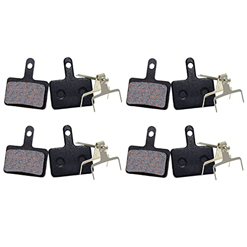 Bicicleta Pastillas de Freno Semi-metálico para Shimano Pastillas de Freno de Bicicleta Pastillas de Freno de Resina para M355 M375 M395 M415 M416 M446 M447 M465 M475 M485 M486 M515 M525 M575 4 pares Cover