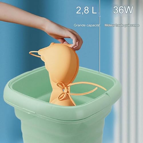 Machine à laver portable pliable : mini lave-linge sous-vêtements et bébé - 7