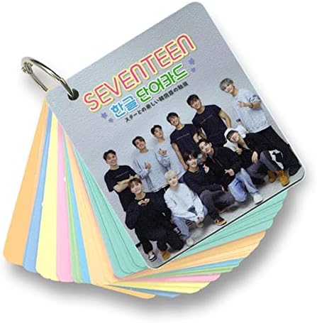 Amazon Seventeen セブンティーン グッズ 韓国語 単語 カード セット Korean Word Card 63ピース 7cm X 8cm Size アイドル 芸能人グッズ 通販