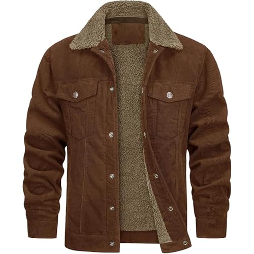Manteau camionneur homme en coton velours pour les sorties au grand air