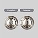 Baldwin Alcott, Entry Door Knob Handle with Keyed Lock Featuring SmartKey Re-key Technology and Microban Protection, in Satin Nickel