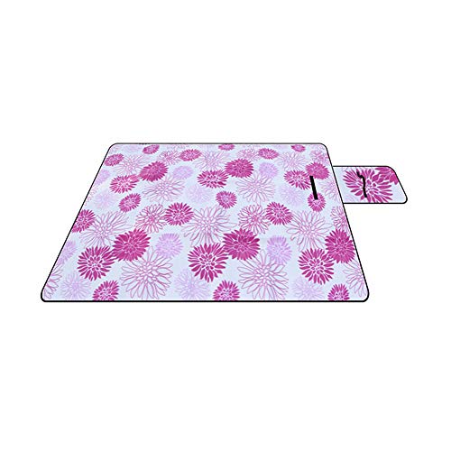 Manta Picnic Impermeable Esterilla De Playa Mantas de Picnic Grandes con Respaldo Impermeable Alfombra de Picnic Impermeable Gran Playa Manta Purple