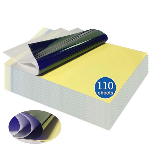 PIXESTT Tattoo Transfer Paper, 110 Sheets A4 Transfer Paper for Tattoo Practice, 4-Layer Design Copy Patterns for Tattoo Pattern Transfer. by PIXESTT - Used condition - US$19.79