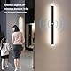 ANKBOY Außenwandleuchten mit Bewegungsmelder, LED Wandleuchte Aussen Wasserdicht IP65 Villa Wandlampe Lange, Anthrazit Metall Modern Aussenlampe Naturweiß 4500K für Gärten Garage (80cm)