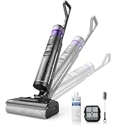 JONR ED12 Pro Max Aspiradora en seco húmedo sin cable, 180 ° Lay-Flat Smart Vacuum Mop, 167°F Flashdry ...