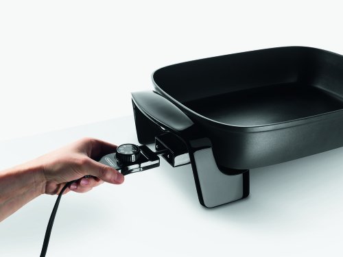 De'longhi Electric Skillet With Tempered Glass Lid, 16" X 12", Black #TOP3