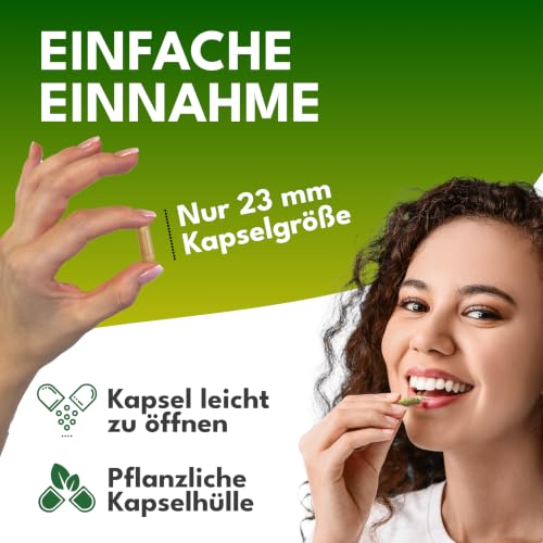 Green Naturals Chlorella – Hochdosiert: 2.400 mg Pulver – 240 Kapseln