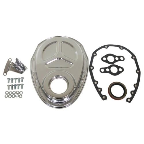 BLACK Timing Chain Cover Kit Small Block Chevy SBC 283 327 305 350 400