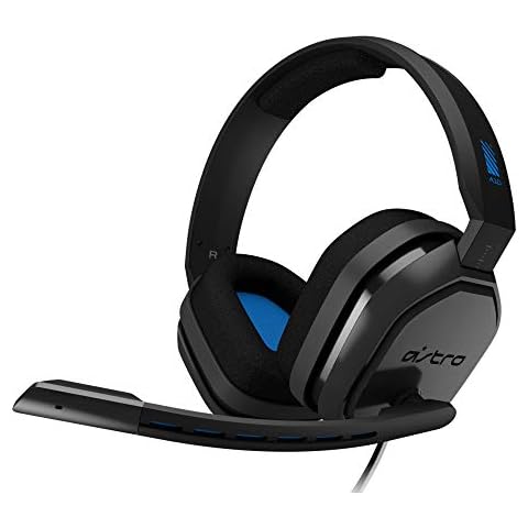 ASTRO Gaming A10 Wired Gaming Headset, Lightweight and Damage Resistant, ASTRO Audio, 3.5 mm Audio Jack, for Xbox Series X|S, Xbox One, PS5, PS4, Nintendo Switch, PC, Mobile - Black/Blue Cover