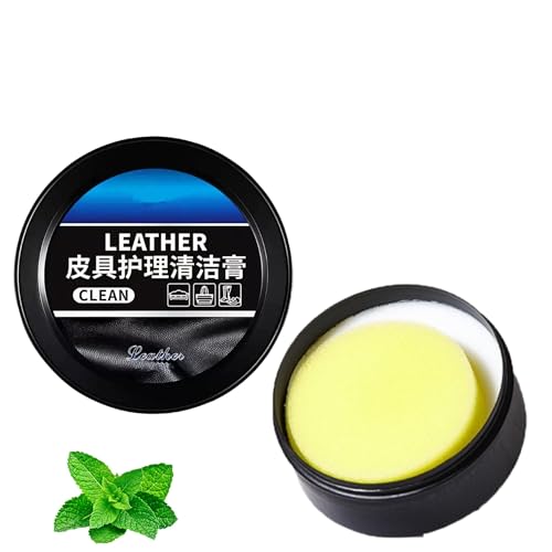 Repqoauv Leader Cleaning and Care Cream, Leather Cleaning Cream for Car Interior, Multifunctional Cleaning Paste for Leather Care, Furniture Leather Repair Kit, Leather Conditioner Cream