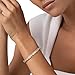 KELORIS PATH Gold Cuff Bracelets for Women, 14K Gold Plated Open Adjustable Cubic Zirconia Bangle Fashion Jewelry Gifts（Geometry）