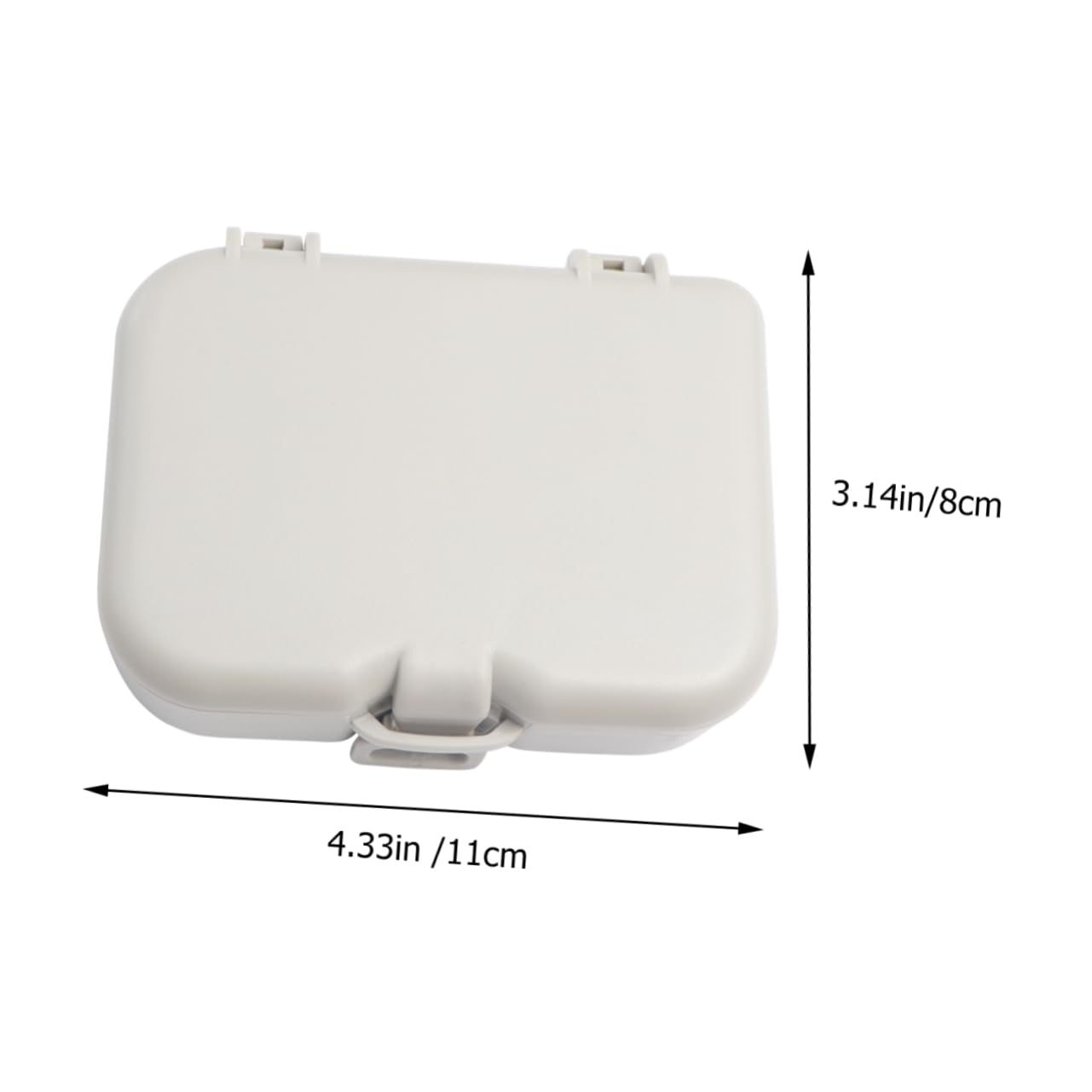 BCOATH 1Pc False Storage Box for Care Portable Cleaning Case with Brush Cleaning Container to Prevent Tooth Decay for Travel