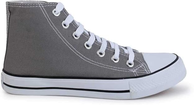 Image of Stylish Trendy Lightweight Canvas Casual High Top Sneaker Shoes for Mens & Boys