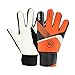 DYNWAVE Goalkeeper Gloves for Boys Girls, Football Gloves Thickened Nonslip Finger Protection Professional Soccer Goalie Gloves, Orange, 7