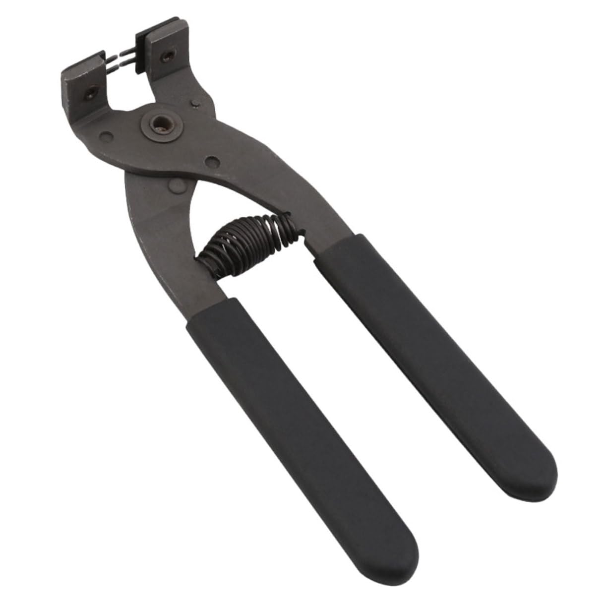 Housoutil Carbon Steel Leather Punch Tool Ergonomic Small Crafting Plier for Leather Working Belts Watch Straps DIY Projects Efficient Spring Mechanism Plier 4mm-4 Teeth