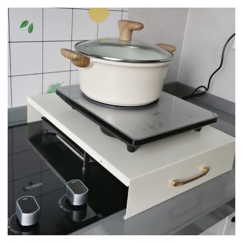 JYHHCYS Tapa encimera Gas Cubierta para Estufa Eléctrica Resistente Al Calor, con Asas, Cubierta para Tabla De Fideos Resistente A Rayones para Encimeras(14x16x2.7in/35x40x7cm)