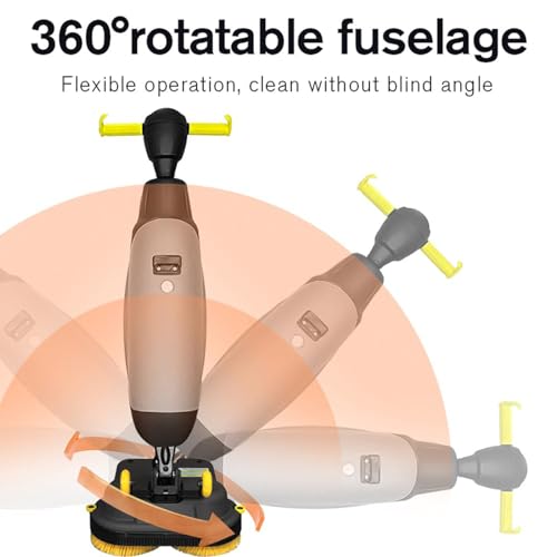 3-in-1 Handkehrmaschine mit 360° Drehung und einstellbarer Geschwindigkeit für Hotels, Fabriken und Einkaufszentren