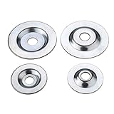 Bench Grinder Arbor Washer/Flange 1set OD2-1/10'' x ID 1/2'' & 1set OD3-1/10'' x ID 5/8'' For Grinding/Wire Wheel,2 SETS