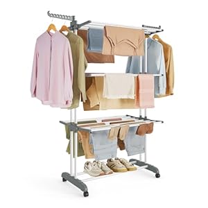 Étendoir à Linge Mobile à 4 Niveaux SONGMICS