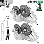 Titanium Drill Nibbler Sheet Metal Cutting Tool,Sheet Metal Cutter Drill Attachment,Sharp Tool with Adapter for Cutting Iron, White Sheet, Steel (2PC)