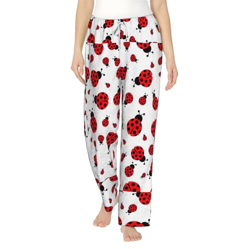 Pantalon de pyjama en flanelle vêtement de nuit femme confortable imprimé