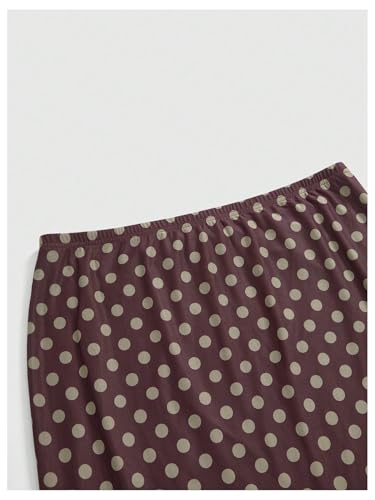 Milumia Women's Plus Size Vintage Floral Mesh Bodycon Skirt Grunge High Waist Long Skirt3